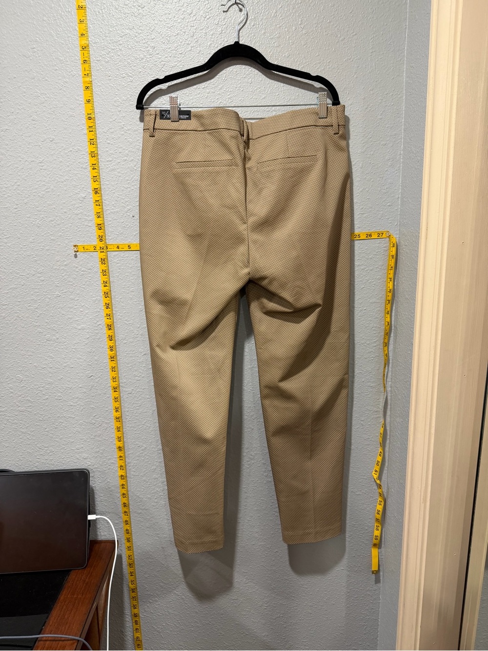 NWT Liverpool Los Angeles Khaki Print Ankle Dress Pants 10/30 - Picture 2 of 5